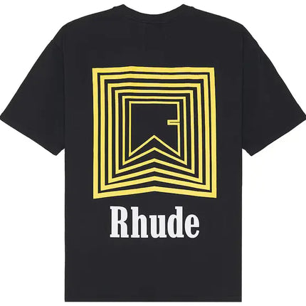 Rhude Chevron Logo Repeat Tee 'Vintage Black'