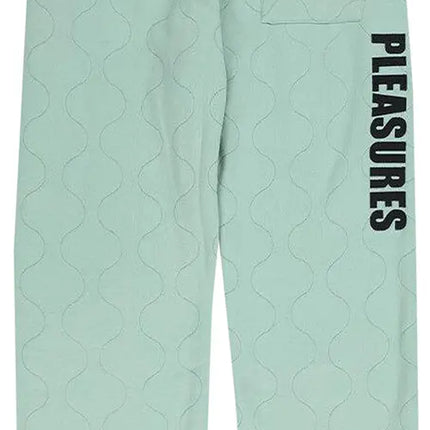 Pleasures Wave Quilted Easy Pants 'Matcha'