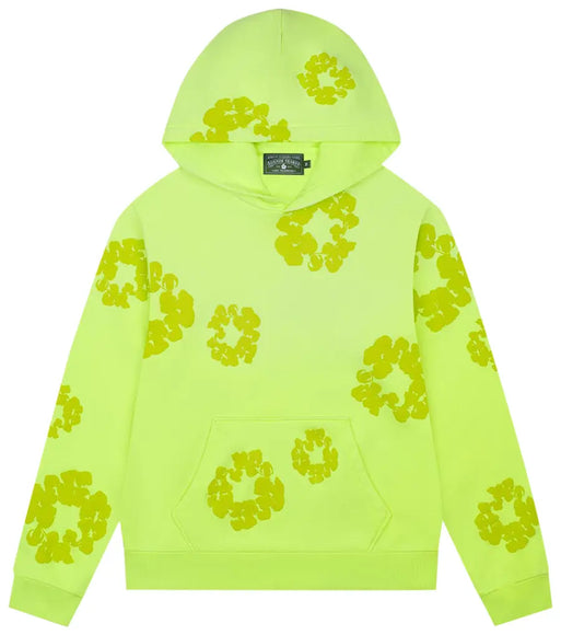 Denim Tears Mono Cotton Wreath Hoodie 'Neon Green'