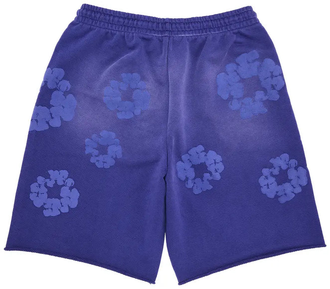 Denim Tears Mono Cotton Wreath Sweat Shorts 'Washed Blue'