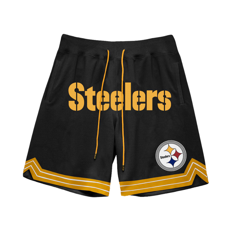 Just Don Championship Shorts - Pittsburgh Steelers black