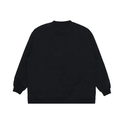 Pleasures Pieces Reflective Crewneck 'Black'