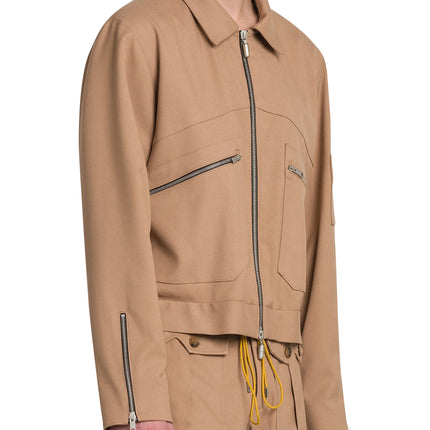Rhude  Sambac Suiting Bomber Jacket - Tan
