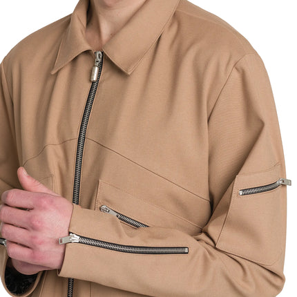 Rhude  Sambac Suiting Bomber Jacket - Tan