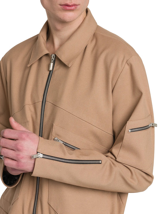Rhude  Sambac Suiting Bomber Jacket - Tan