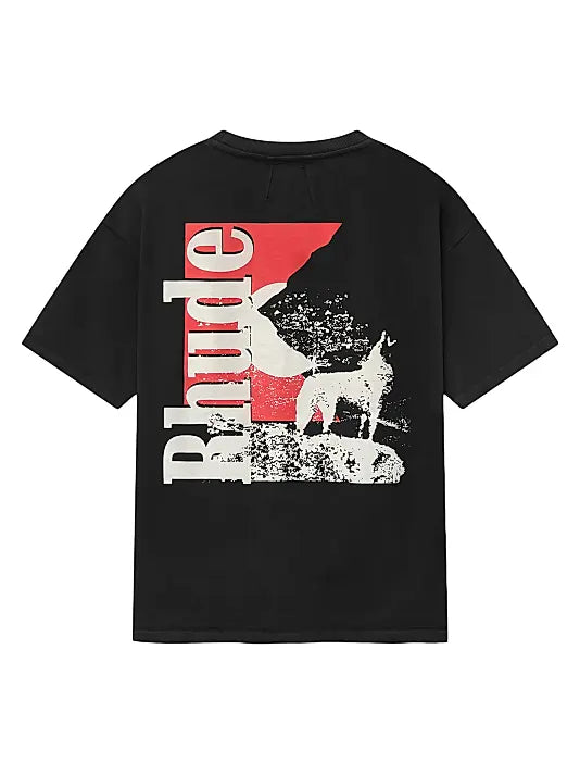 Rhude Moonlight Wolf Pocket T-Shirt