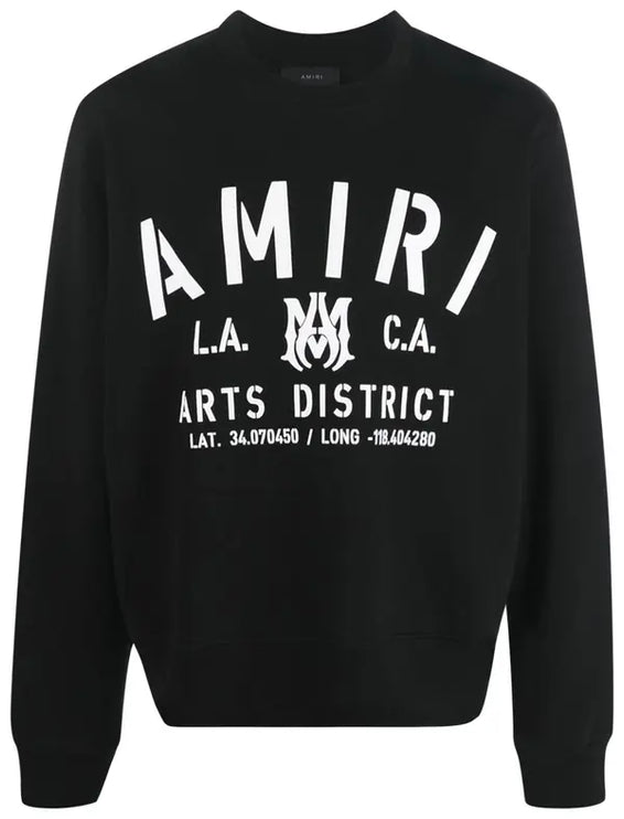 Amiri Stencil Crew 'Black'