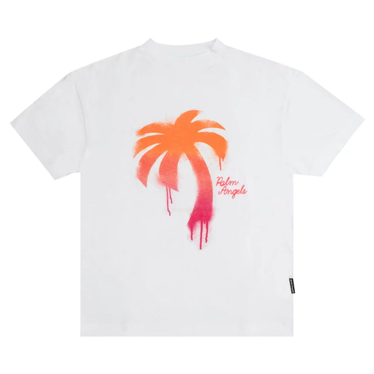 Palm Angels The Palm Classic Tee 'White/Fuchsia'