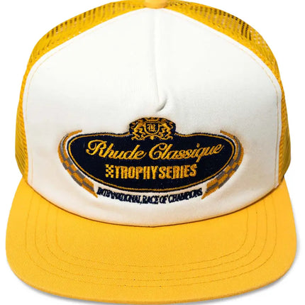 Rhude Trophy Series Foam Hat Mustard/Creme