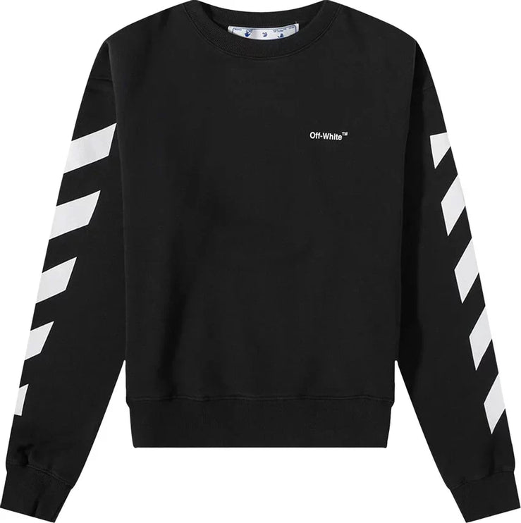 Off-White Diagonal Helvetica Oversized Sweatshirt 'Black'