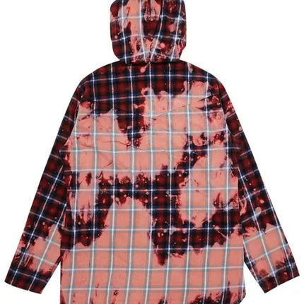Vlone x CLOT Bleached Hooded Flannel