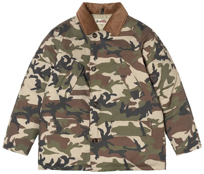 Stussy x Denim Tears Ripstop Down Army Jacket 'Camo'