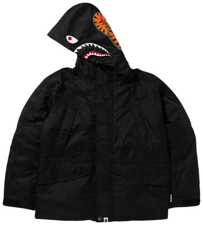 BAPE Shark Snowboard Down Jacket 'Black'