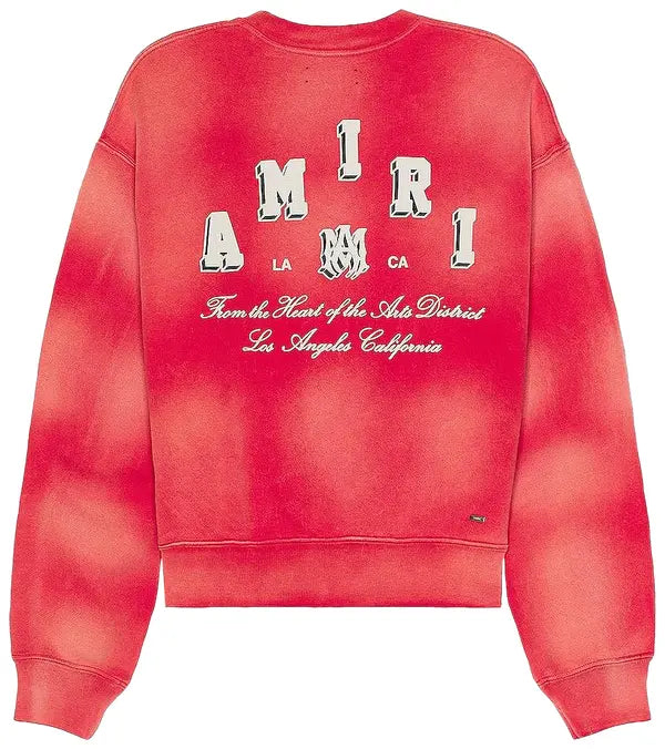 Amiri Vintage Collegiate Crew 'Red'