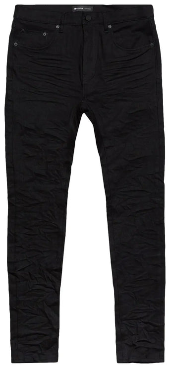 PURPLE BRAND Low Rise Skinny Jeans Black Raw222