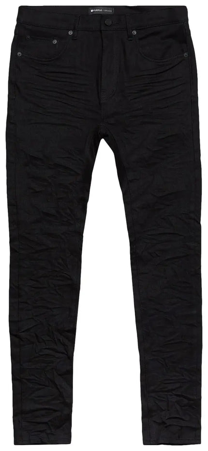 PURPLE BRAND Low Rise Skinny Jeans Black Raw222