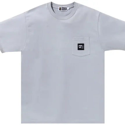 BAPE A Bathing Ape Label Pocket Tee 'Grey'