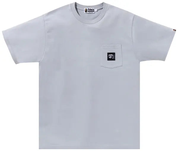 BAPE A Bathing Ape Label Pocket Tee 'Grey'