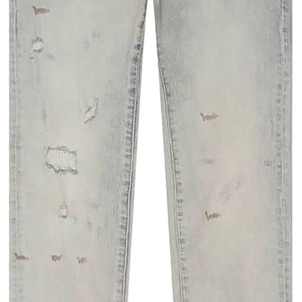 PURPLE BRAND Superlight Oil Repair Low Rise Skinny Jean Grey