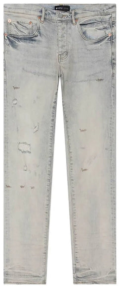 PURPLE BRAND Superlight Oil Repair Low Rise Skinny Jean Grey