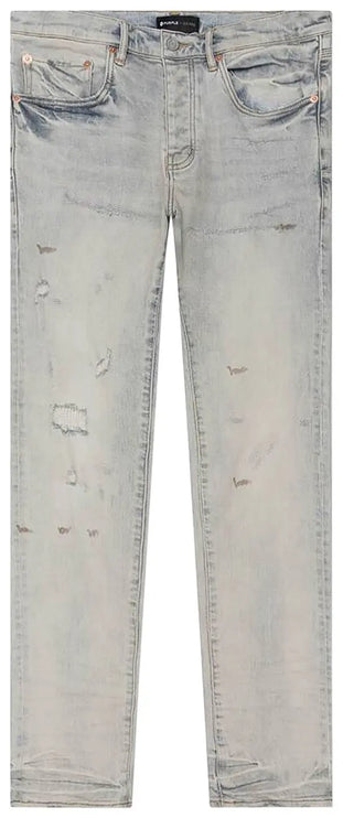 PURPLE BRAND Superlight Oil Repair Low Rise Skinny Jean Grey