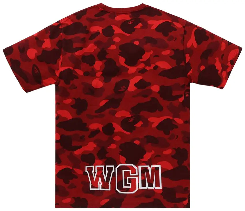 BAPE Color Camo Shark Tee 'Red'