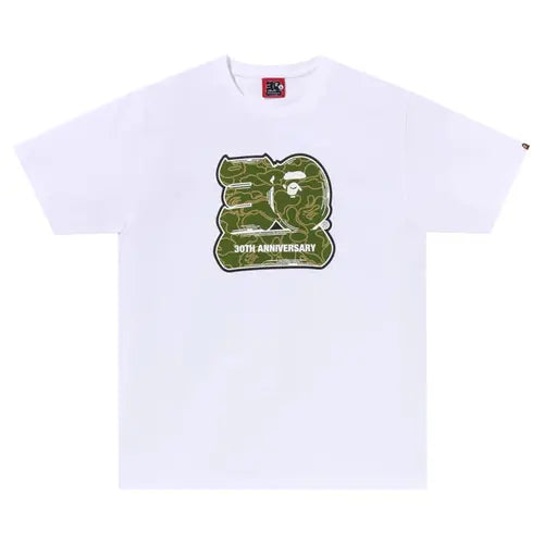 BAPE 30th Anniversary Tee #2 'White/Green'