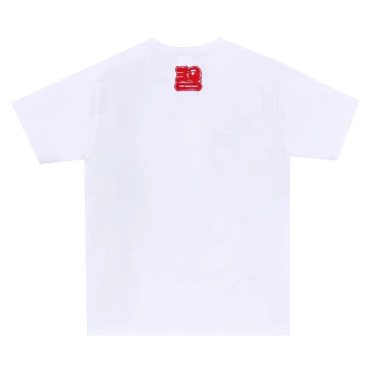 BAPE 30th Anniversary Tee #1 'White/Red'