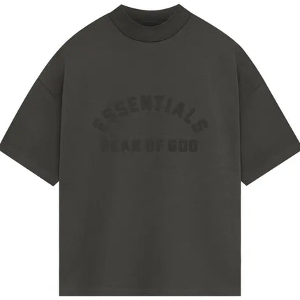 Fear of God Essentials Heavy Jersey Short-Sleeve Tee 'Ink' - Black