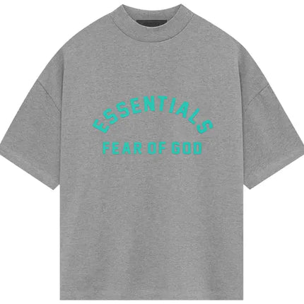 Fear of God Essentials Heavy Jersey Short-Sleeve Tee 'Dark Heather Oatmeal'