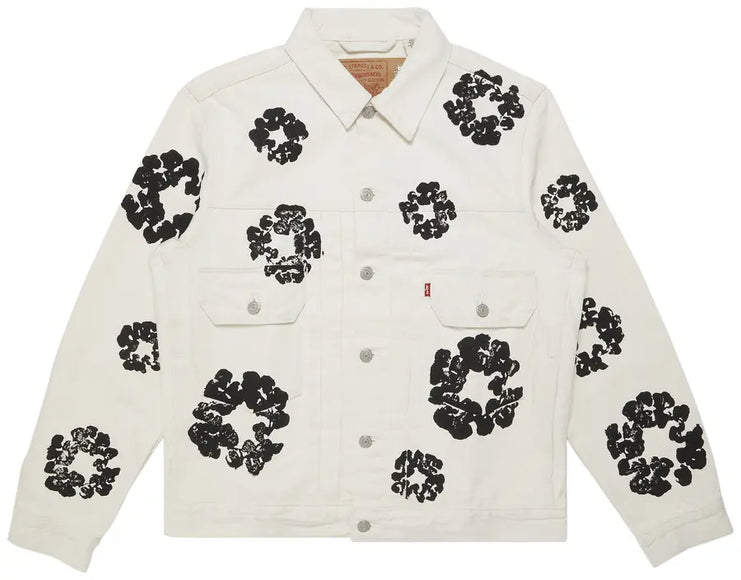 Denim Tears Type II All Over Wreath Jacket 'White'