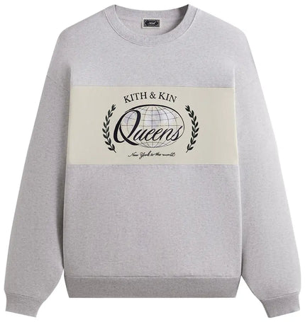 Kith Nelson Rugby Crewneck 'Light Heather Grey'