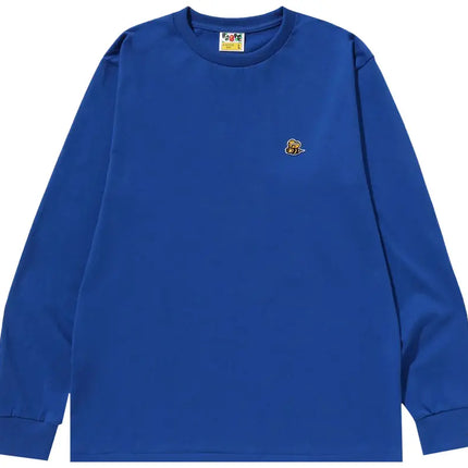 BAPE Bee One Point Long-Sleeve Tee 'Blue'