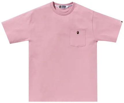 BAPE Ape Head One Point Pocket Tee 'Pink'