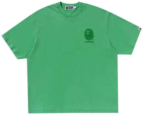 BAPE Ape Head One Point Acid Wash Relaxed Fit Tee 'Green'