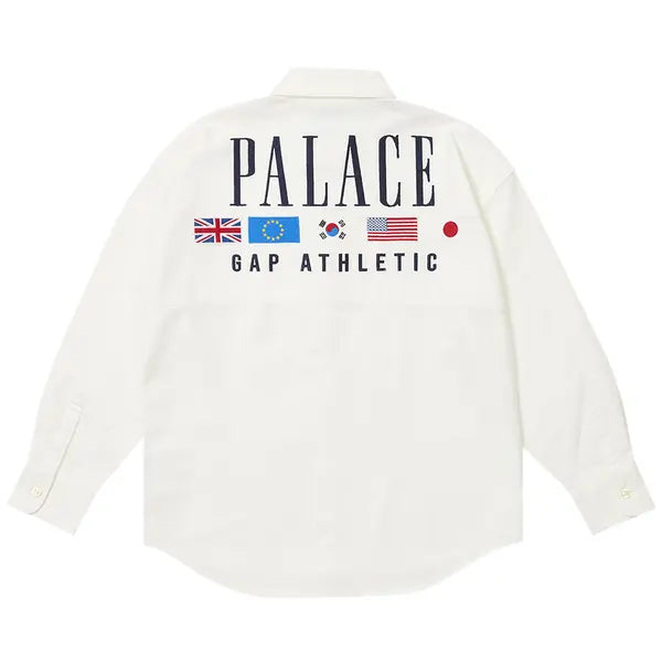 Palace x Gap Oxford Drop Shoulder 'White'