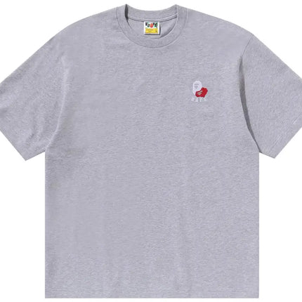 BAPE Ape Head 2 Point Relaxed Fit Tee 'Grey'