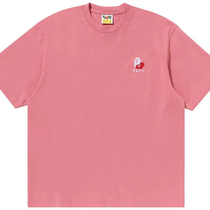 BAPE Ape Head 2 Point Relaxed Fit Tee 'Pink'