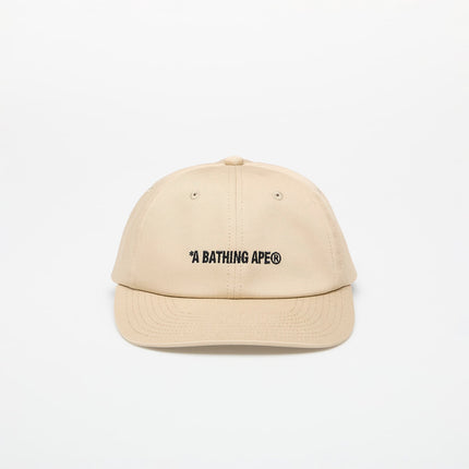 A Bathing Ape BAPE logo Cap - Beige