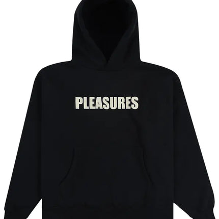 Pleasures Wave Quilted Hoodie 'Black'