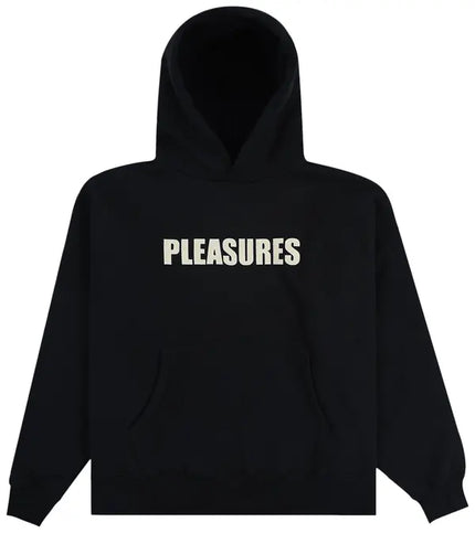 Pleasures Wave Quilted Hoodie 'Black'