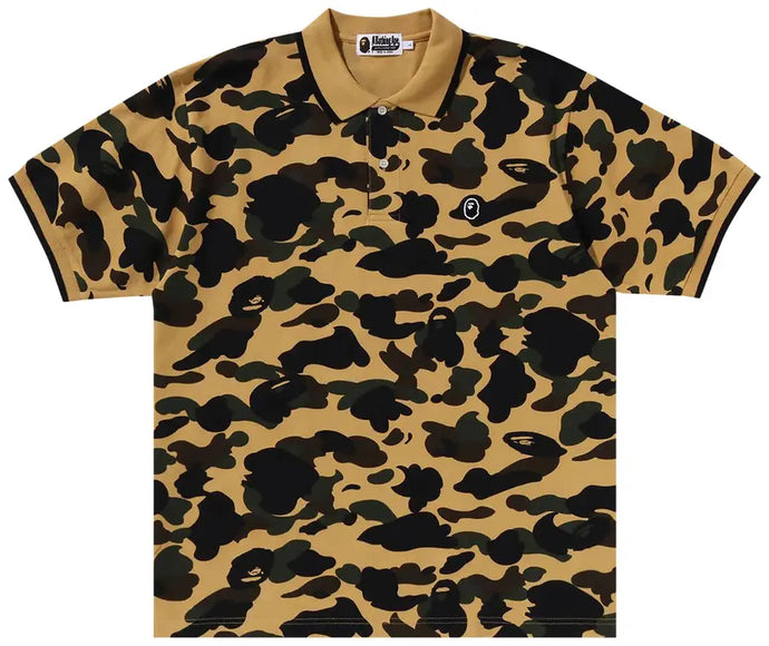 BAPE 1st Camo One Point Polo 'Yellow'