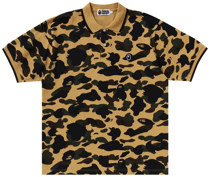 BAPE 1st Camo One Point Polo 'Yellow'