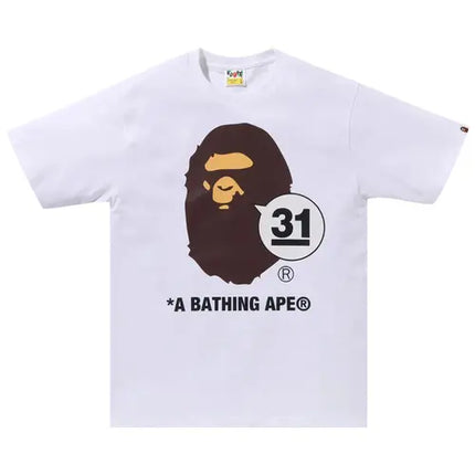 BAPE A Bathing Ape 31st Anniv. Ape Head Tee 'Wihte'