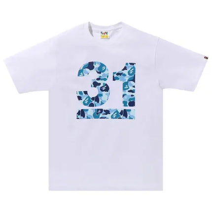 BAPE A Bathing Ape 31st Anniv. ABC Camo Tee 'White/Blue'