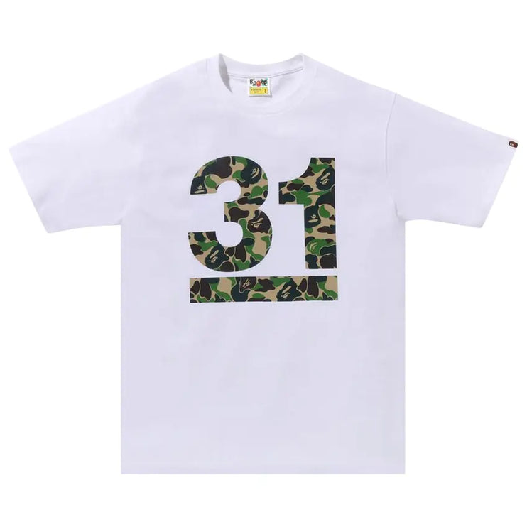 BAPE A Bathing Ape 31st Anniv. ABC Camo Tee 'White/Green'