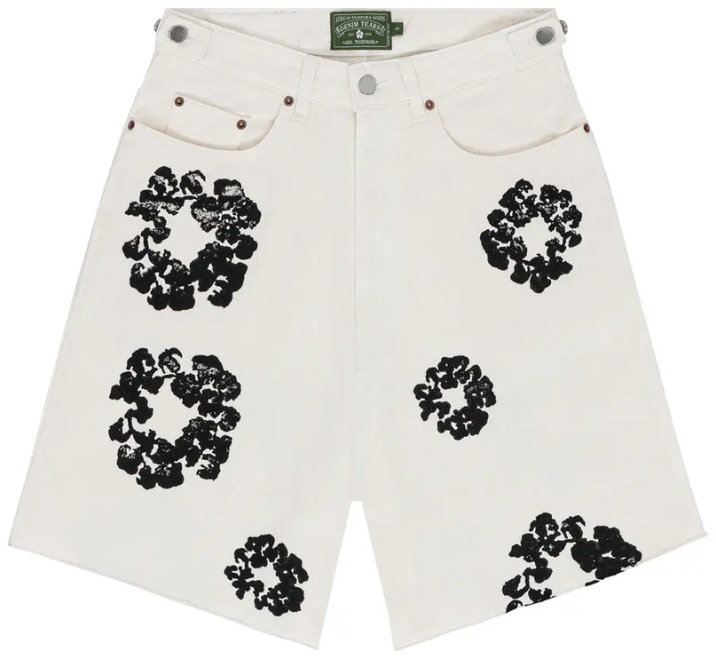Denim Tears Wreath Jean Short 'White'