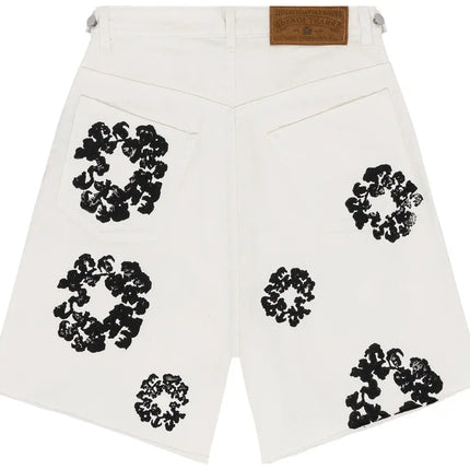 Denim Tears Wreath Jean Short 'White'