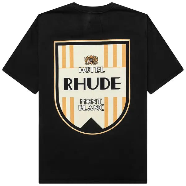 Rhude Mont-Blanc Hotel Tee 'Vintage Black'