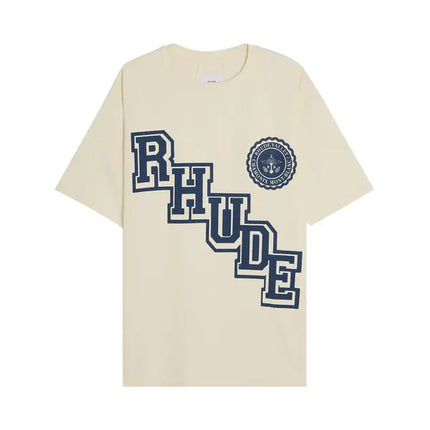 Rhude Collegiate Crest Tee 'Vintage White'
